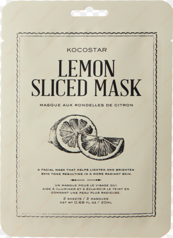 therapy sliced mask lemon - kocostar lemon sliced face mask