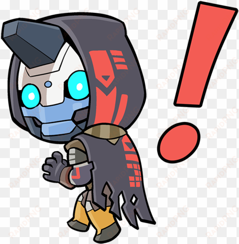 there's drama going down in the hunter's shower room - cayde 6 chibi png