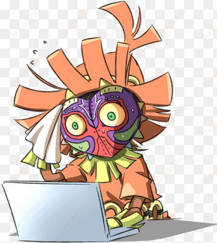 there's the skull kid statue and now there's the new - skull kid majora's mask