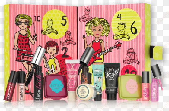 These Beauty-themed Advent Calendars Will Make Perfect - Benefit 'girl O'clock Rock' Debenhams Exclusive Gift transparent png image
