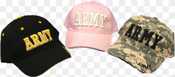 these hats say army - baseball cap