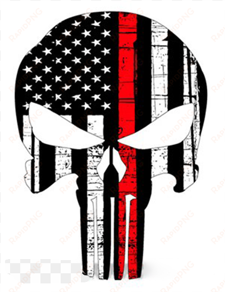 thin red line - thin red line punisher decal