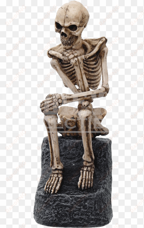 thinker skeleton statue - thinker skeleton figurine 8276