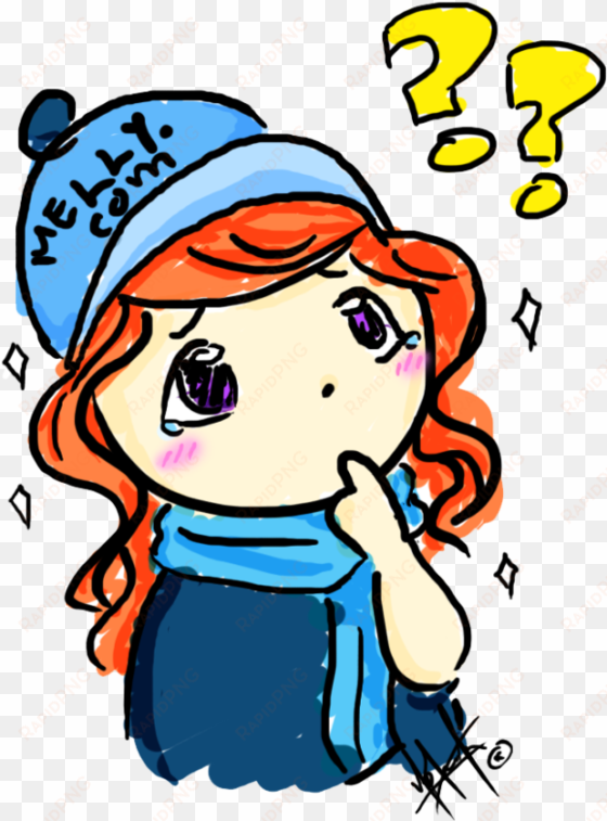 thinking melly by yobutakei on clipart library - funny jokes for girls in urdu
