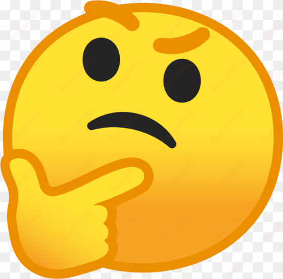 thinking smiley face png picture royalty free stock - thinking face emoji png