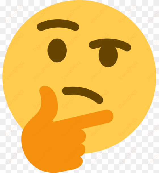 thinking - think emoji discord png