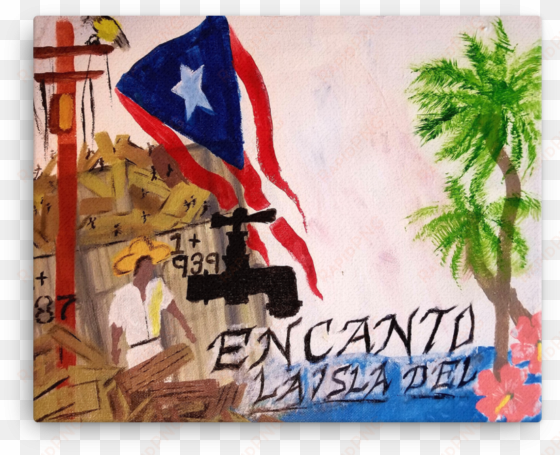 this canvas print is oriented horizontally and is a - puerto rico isla del el encanto