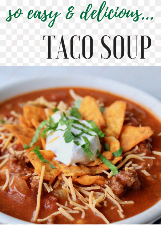 this delicious taco soup is made with ground beef, - das leben ist, liebling stark rechteckiger aufkleber