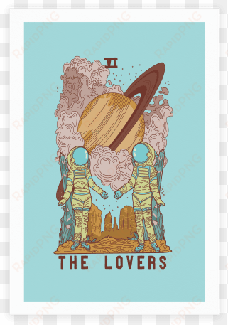 this design is a reimagining of the lovers tarot card - the lovers