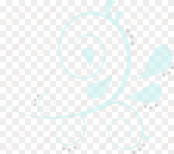 this free clip arts design of paisley swirl blue/grey