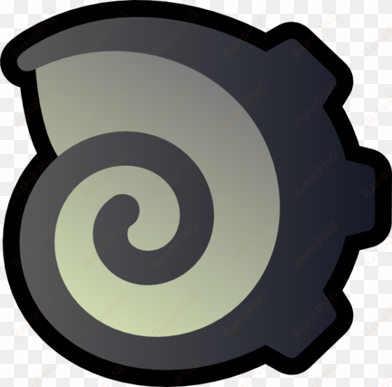 this free clipart png design of black swirl icon