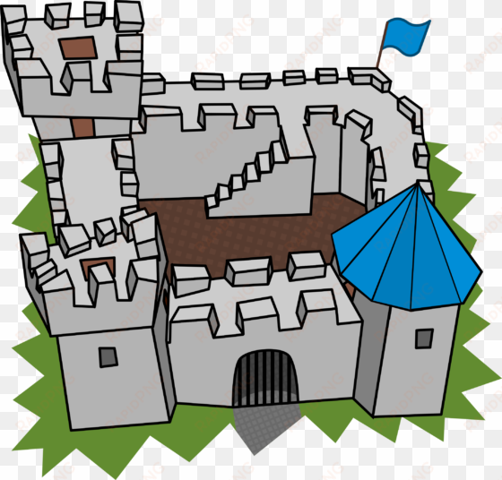 this free clipart png design of cartoon castle