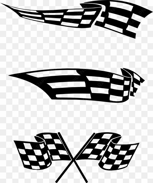 this free clipart png design of checkered flags