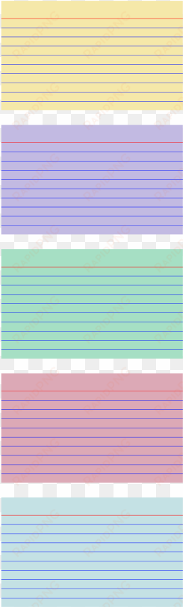 this free clipart png design of colored index cards