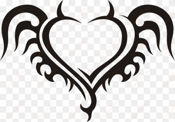 this free clipart png design of tribal heart clipart