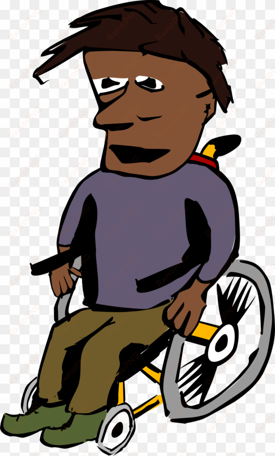 this free icons png design of african man in a wheelchair