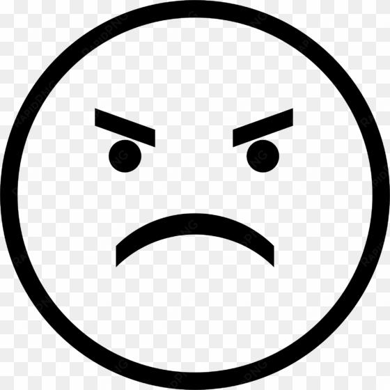 this free icons png design of angry smiley face