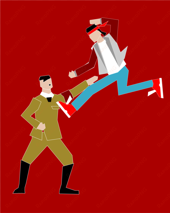 this free icons png design of bad guy vs ninja cop