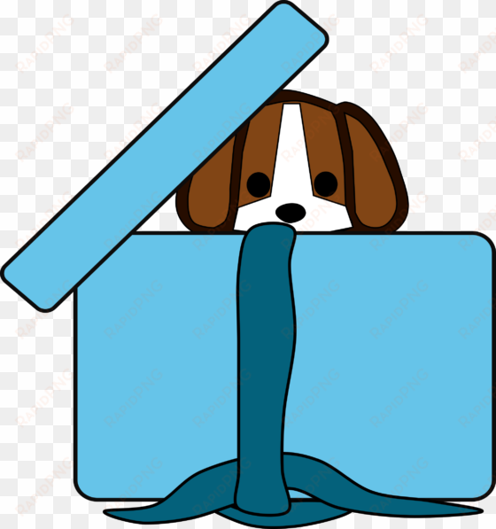 this free icons png design of beagle in a box