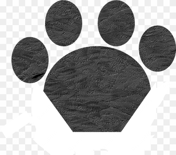 this free icons png design of black cat paw