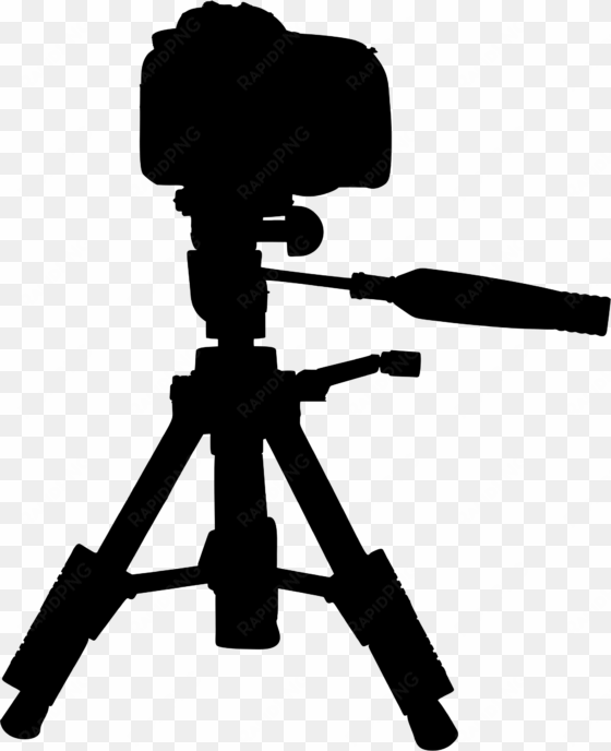 this free icons png design of camera on tripod silhouette
