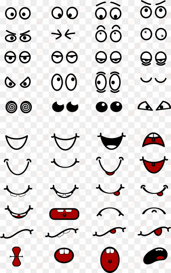 this free icons png design of cartoon mouth n eyes