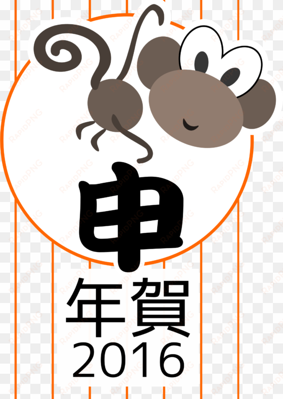this free icons png design of chinese zodiac monkey