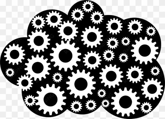 this free icons png design of cloud gears