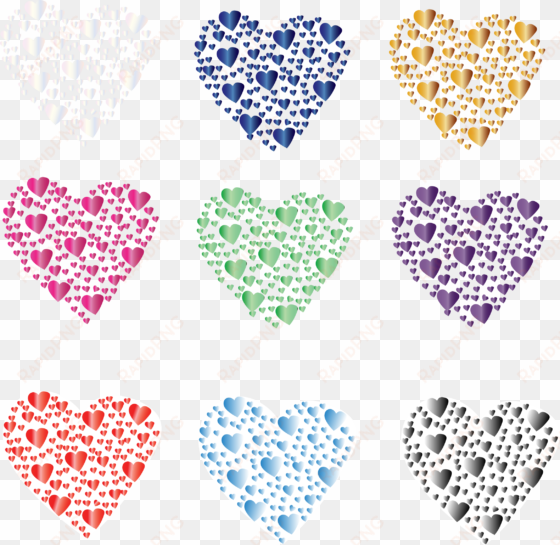 this free icons png design of crystal hearts