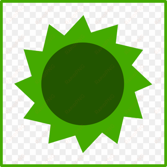 This Free Icons Png Design Of Eco Green Sun Icon transparent png image