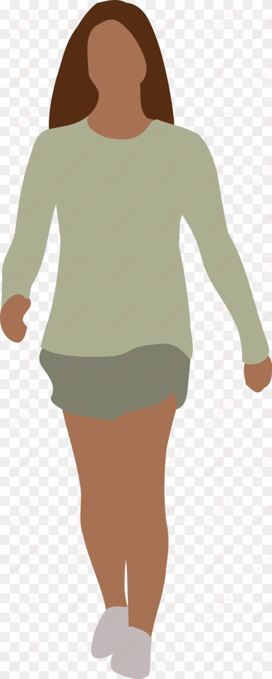 this free icons png design of faceless woman walking