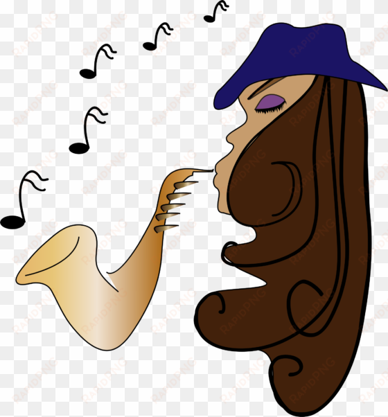 This Free Icons Png Design Of Female Jazz Musician transparent png image
