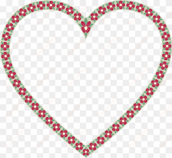 this free icons png design of floral border heart
