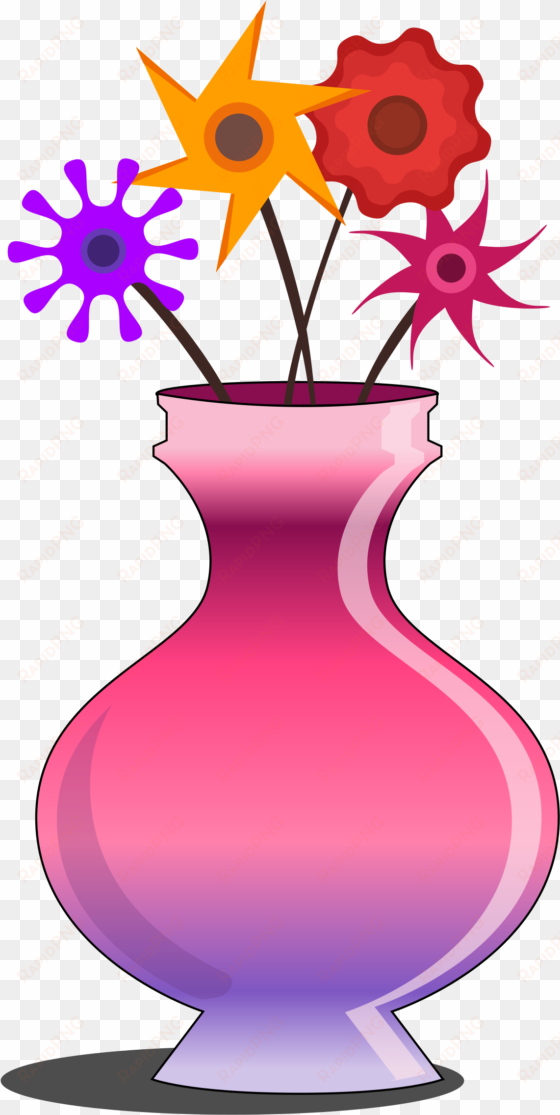 this free icons png design of flower vase pink with
