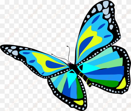 this free icons png design of flying blue butterfly
