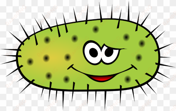 this free icons png design of funny green bactera