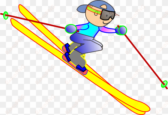 this free icons png design of funny guy skiing