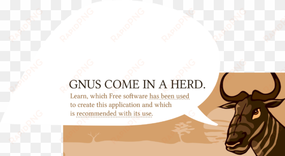 this free icons png design of gnu speaking