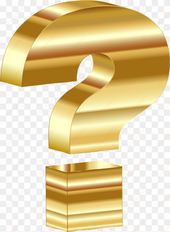 this free icons png design of gold 3d question mark