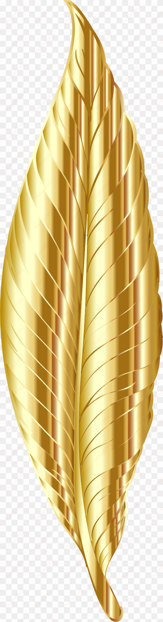 this free icons png design of gold feather