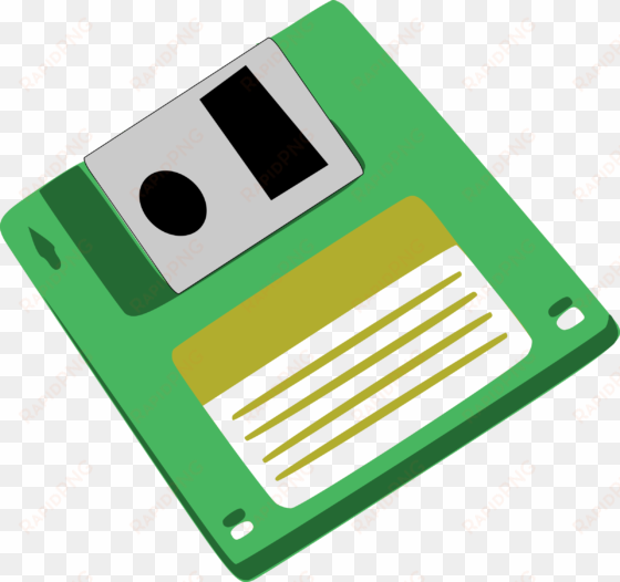 this free icons png design of green floppy disk