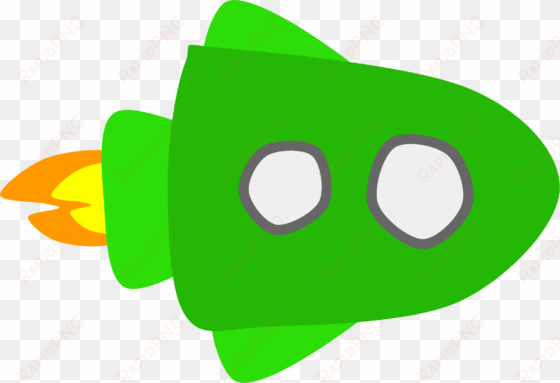 this free icons png design of green spaceship