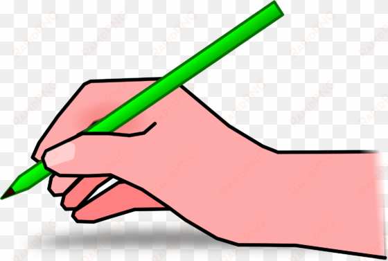 This Free Icons Png Design Of Hand With Pencil transparent png image