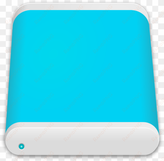 this free icons png design of harddisk drive cyan