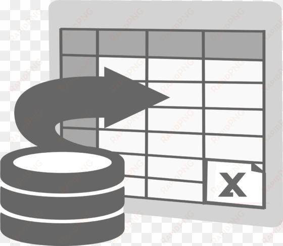 this free icons png design of import to excel icon