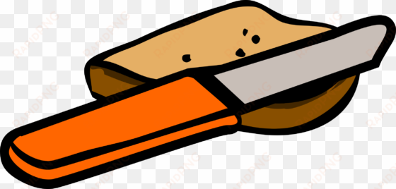 this free icons png design of knife and piece of bread