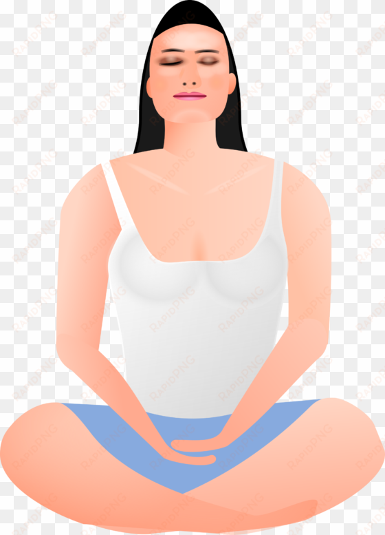 this free icons png design of lady in meditation