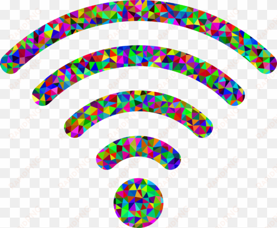 this free icons png design of low poly prismatic wifi