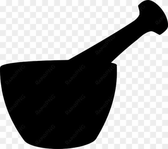 This Free Icons Png Design Of Mortar And Pestle Silhouette transparent png image