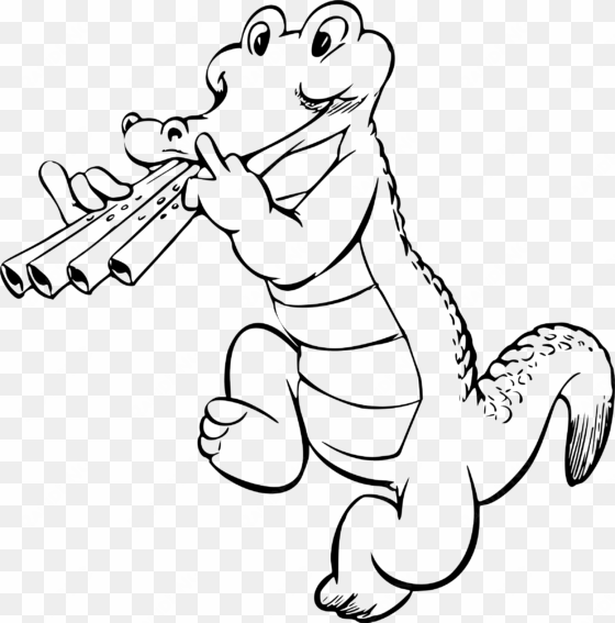 this free icons png design of musical crocodile